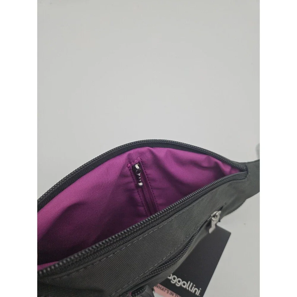 NWT BAGGALLINI Mini Sling Crossbody Charcoal/Slate, Purple Or Pink/Adjustable